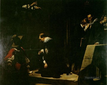 ストラフォード 1836 年の歴史 イッポリット・ドラローシュ Oil Paintings